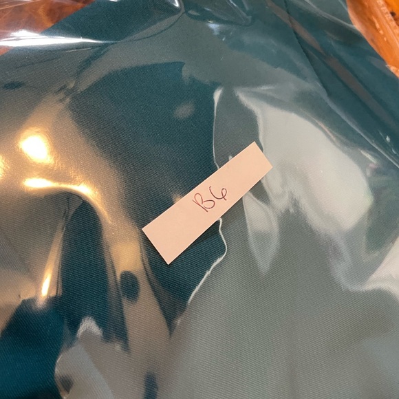 Talbots City Twill Open Front Blazer Size 14 Large Teal Double Breasted - Picture 11 of 11